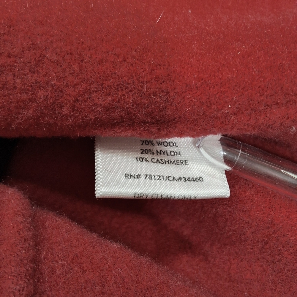 Eileen Fisher~Womens Wool Cashmere Jacket~Red Button Up~LagenLook Luxury~MED - Picture 5 of 8